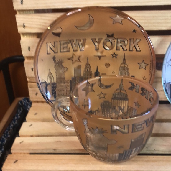 Cappuccino Set.  New York Manhattan Design. Great Condition. - Picture 2 of 4